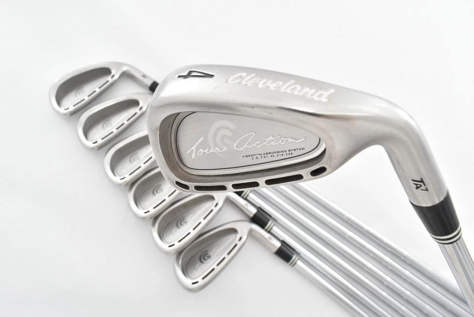7PCS Cleveland Tour Action TA7 Iron Set 4-5-6-7-8-9-P N.S. 950GH RH Flex S Stiff - Image 1 of 4