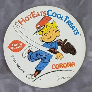 POG Milkcap Vintage anni 90 Retrò - Dennis the Menace Dairy Queen Corona - Foto 1 di 1