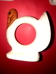 Thanksgiving Turkey Ceramic Napkin Holders Set 0f 8 GUC - Picture 1 of 5