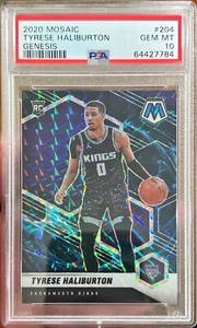 2020-21 Mosaic Tyrese Haliburton Genesis True Rookie Prizm #264 RC PSA 10 Gem Mt - Picture 1 of 1