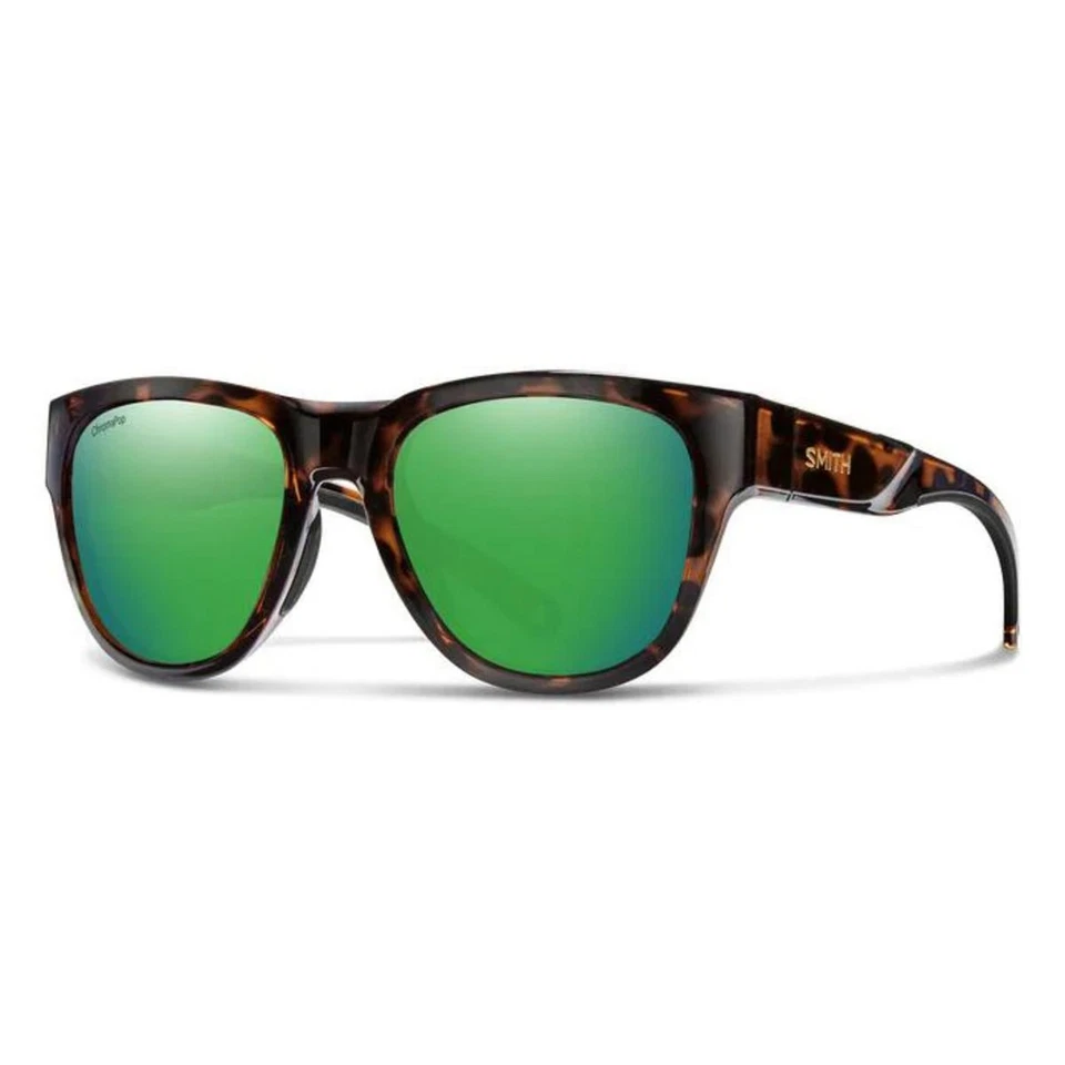 Smith Rockaway Sunglasses Tortoise ChromaPop Glass Polarized Green Mirror - Image 1 of 1
