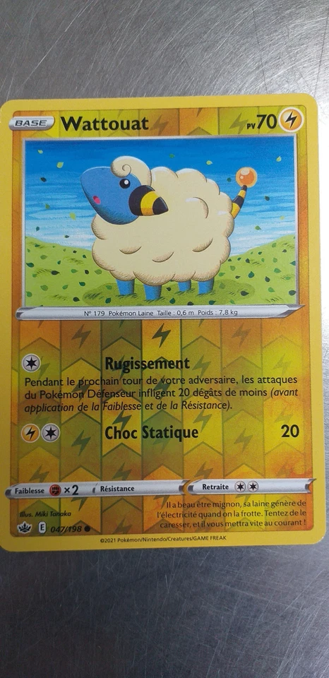 Pokémon Card Wattouat Reverse 047/198 Ice Age, Released From The Booster, French - Image 1 of 1