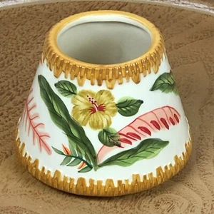 Topper Yankee Candle Tarro Pequeño 3D Tropical Hibisco Flor Helechos 3 1/2" - Imagen 1 de 5