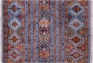 Handgeknüpfter Khorjin Super Kazak Teppich 2 Fuß 11 Zoll x 4 Fuß 2 Zoll - Q18755 - Bild 1 von 8