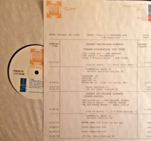 RADIO SHOW:1/29/88 NEWSWEEK/TIME! BOB DYLAN, JANIS JOPLIN,THE BAND, JAMES TAYLOR - Picture 1 of 1