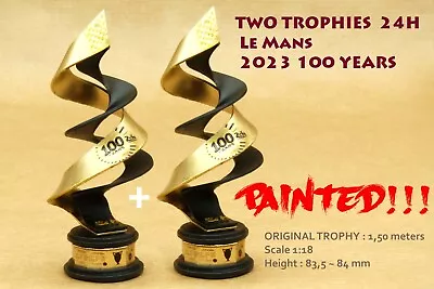 X 2 TROFEO 24H Le Mans 2023 Vincitore 100 anni Ferrari 1:18 DUE TROFEI - Immagine 1 di 4