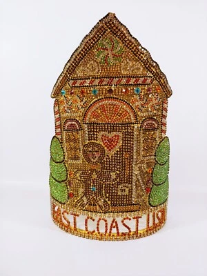 COSTA ESTE EE. UU. Pan de Jengibre Estrás Tiara Corona Belleza Reina Concurso Moda Foto 1 de 4