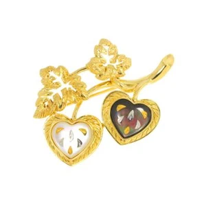MIKIMOTO Pique Perlmutt MOP Brosche 18K YG 750 90276075 - Bild 1 von 7