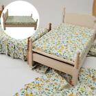 1/12 Scale Miniature Handmade Wooden Bed Dollhouse Bedroom Furniture Accessories