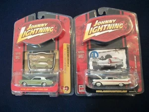 JOHNNY LIGHTNING Classic '59 MERCURY COUGAR+ '58 PLYMOUTH BELVEDERE 1:64 Diecast - Foto 1 di 8
