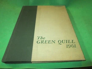 1961 PLEASANTVILLE HIGH SCHOOL YEARBOOK THE GREEN QUILL PLEASANTVILLE NEW YORK - Picture 1 of 10
