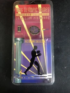 1996 Olympic Games Pictogram Collection Pins on Card Sealed Boxing - Picture 1 of 1