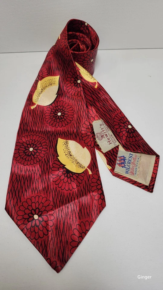 Wilcrest Wilson Brothers, ropa distintiva de Hewitt para hombre, corbata vintage de seda Foto 1 de 4