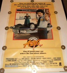 ORIGINAL "UNDERGROUND ACES" 27X41 VINTAGE ONE SHEET MOVIE POSTER - Picture 1 of 4