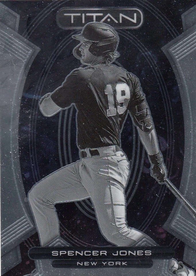 SPENCER JONES CHRONICLES TITAN ROOKIE PROSPECTS RC YANKEES #9 2023 23 PANINI - Image 1 of 1