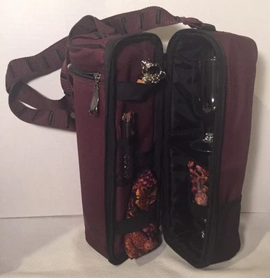 Opus Picnic Time Deluxe Wine Tote, Service For Two, New, Valentine's Day Romance - Imagem 1 de 4