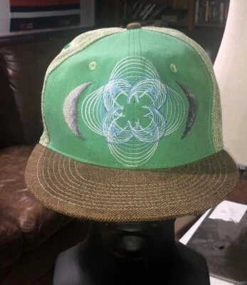 Gorra Grassroots Rock The Earth Edición Limitada Cosida Snapback S/M Cáñamo #F8 Foto 1 de 4