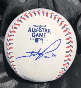 Hunter Pence firmó la pelota autografiada del béisbol All Star 2019 - Giants Rangers - Imagen 1 de 2