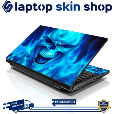 Laptop Skin Sticker Notebook Decal Cover Blue Monster for Dell Apple Asus 17-19" - Image 1 of 4