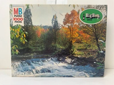 New ! 1000 Piece Big Ben Puzzle *Woodland Magic* Rapids River Autumn Woods Tree - Image 1 of 4