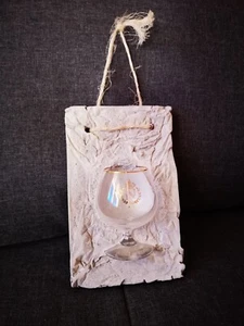 Wandvase, Deko Vase, Windlicht, Kerzenhalter, Einzelstück, DIY, BETON  - Bild 1 von 5