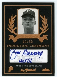 2004 Fleer Inscribed JIM BUNNING Philadelphia Phillies Induction AUTO /50 - Picture 1 of 1