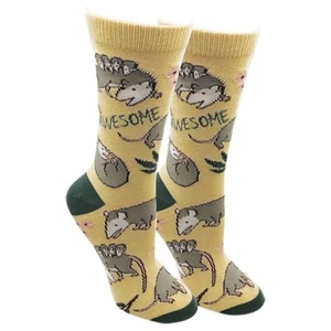 Impresionantes calcetines para mujer Possum talla 9-11 amarillo calcetín puerto moda nuevos - Imagen 1 de 1