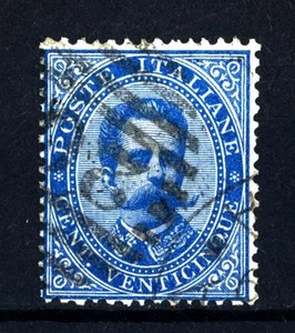 ITALIA - Regno - 1879 - Effigie di Umberto I° - Valore solo in lettere - 25 c. - Picture 1 of 1