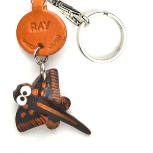 Llavero Ray Hecho a Mano Cuero 3D Peces/Animales Marinos *VANCA* Hecho en Japón #56330 - Imagen 1 de 10