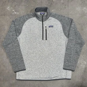 Patagonia Better Sweater Fleece Jacket Mens XL Gray Birch Two Tone Full Zip Up - Picture 1 of 7