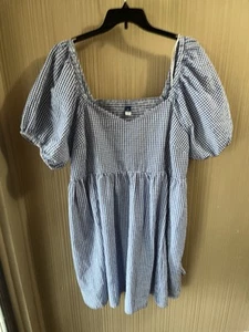 Vestido para mujer talla grande azul marino antiguo con bolsillos talla 3X - Imagen 1 de 6