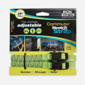 Correas ajustables de motocicleta de cercanías ROK verde/negro - paquete de 2 - Imagen 1 de 1