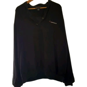 Mens XL Chase Edwards vintage Pepsico golf windbreaker pull over lined dark navy - Picture 1 of 9