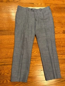 SuitSupply Brescia Formal Dress Trouser Pants Fits Mens 38x30 Wool Silk Linen - Picture 1 of 9