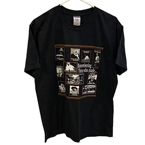 T-shirt Jerzees uomo taglia large nera storia misto pesante classica basic - Foto 1 di 7