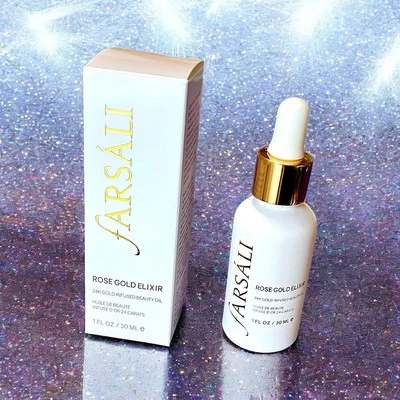 FARSALI Rose Gold Elixir 24k Infused Beauty Oil FULL SIZE 1 Fl Oz New In Box - Image 1 of 4