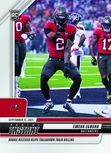 2025 Panini Instant NFL Emeka Egbuka ROOKIE CARD 1/426 SP Buccaneers #83 RC - Picture 1 of 2