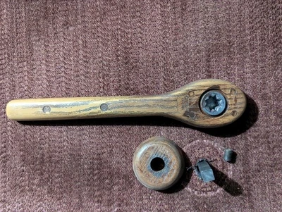 Palanca de mango LaZboy original pieza reclinable sólida Lazy Boy La-Z-Laz agujero de estrella Foto 1 de 3