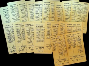 Strat-o-Matic Cards New York Yankees 1927 Complete Set of 20 - Picture 1 of 1