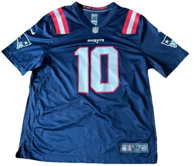 Camiseta de fútbol americano Nike NFL On Field New England Patriots # 10 Jones talla XL Foto 1 de 4