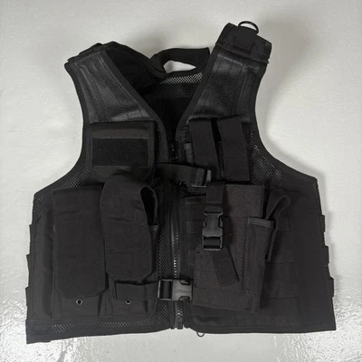 Colete Tático Rothco – Preto, Ajustável, Tamanho Único - Imagem 1 de 4