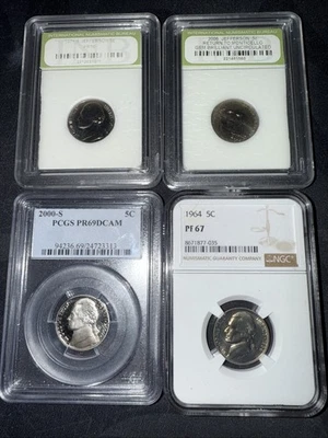 ¡LOTE DE 4 NÍQUEL GRADUADOS!! Foto 1 de 2