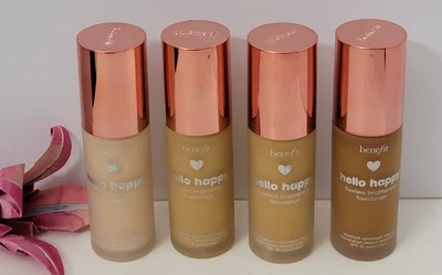 Benefit Hello Happy безупречная осветляющая основа 1 жидкая унция U/B ВЫБЕРИТЕ СВОЙ ОТТЕНОК - Изображение 1 из 3