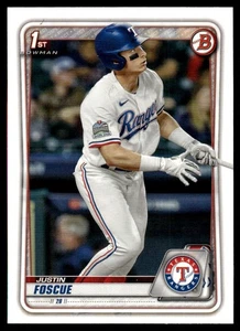 2020 Bowman Draft Justin Foscue Texas Rangers #BD-124 - Picture 1 of 2