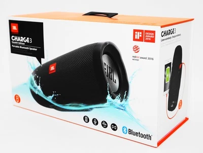 JBL Charge 3 Stealth Edition - Bluetooth Lautsprecher / Speaker Defekt Bastler - Bild 1 von 4