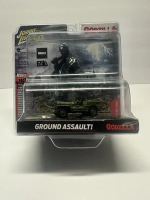 Johnny Lightning Godzilla Ground Assault Diorama Set Godzilla 65th  - Image 1 of 3