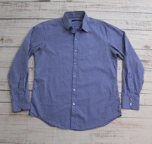 Zachary Prell Purple White Black Check Striped Casual Button Collared Shirt Med - Picture 1 of 7