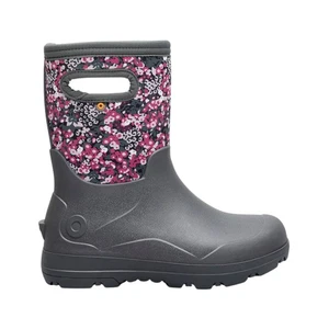Bogs York Seamless Impressionist Floral Kinder Regenstiefel, Grau Multi, K1 - Bild 1 von 4