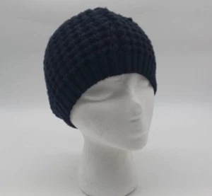 Sombrero suave tipo boina tejida con cable negro, para mujer, talla única. D2242 - Imagen 1 de 6