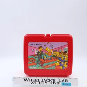 The Simpsons Plastic Lunch Box 1990 Thermos Brand NO THERMOS - Picture 1 of 5